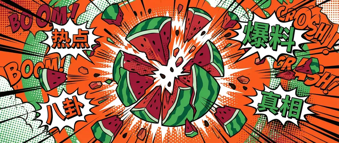 吃瓜网-吃瓜爆料|热点黑料|网红大瓜|独家爆料 今日头瓜爆炸漫画横幅